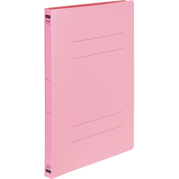 TANOSEE 書類が出し入れしやすい丈夫なフラットファイル「ラクタフ」 A4タテ 150枚収容 背幅20mm ピンク 1セット(25冊:5冊×5パック)