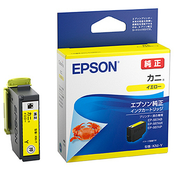 エプソン インクカートリッジ カニ イエロー KNI-Y 1個
