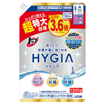 ライオン トップ HYGIA つめかえ用 超特大 1300g 1個