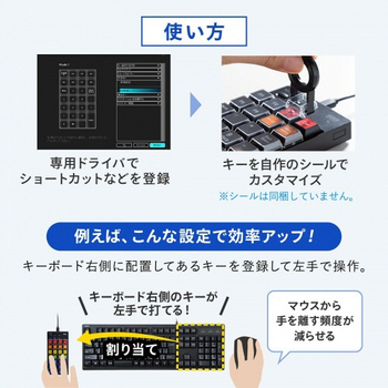サンワサプライ プログラマブルテンキー(有線モデル) NT-26UBK 1個