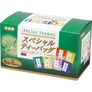 丸山園 スペシャル緑茶ティーバッグ 6種のアソート 2g 1箱(30バッグ)