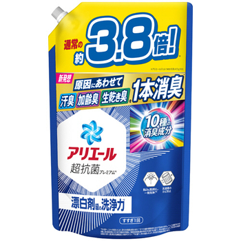 P&G アリエール ジェル つめかえ用 ウルトラジャンボサイズ 1.55kg 1パック