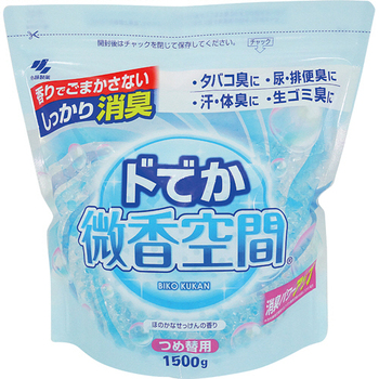 小林製薬 ドでか微香空間 つめ替用 1500g 1パック