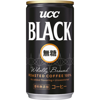 UCC ブラック無糖 185g 缶 1セット(60本:30本×2ケース)