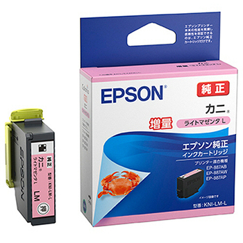 エプソン インクカートリッジ カニ ライトマゼンタL(増量) KNI-LM-L 1個
