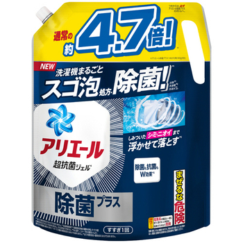 P&G アリエール ジェル 除菌プラス つめかえ用 超ウルトラジャンボサイズ 1.81kg 1パック