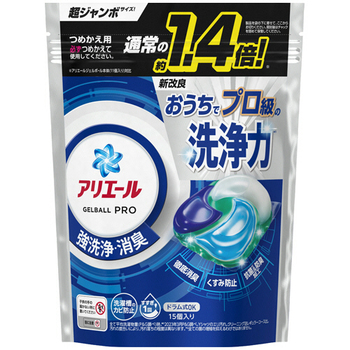 P&G アリエール ジェルボールプロ つめかえ用 超ジャンボサイズ 1パック(15個)