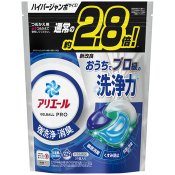 P&G アリエール ジェルボールプロ つめかえ用 ハイパージャンボサイズ 1パック(31個)