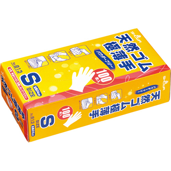 ショーワグローブ No.813 天然ゴム極薄手 粉なし S #813-S 1セット(1000枚:100枚×10箱)