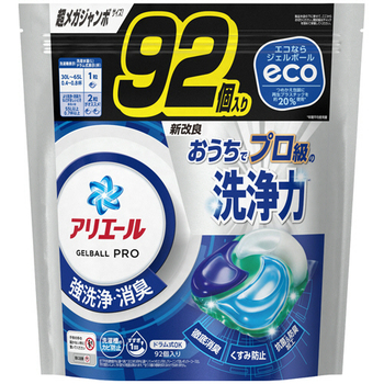 P&G アリエール ジェルボールプロ つめかえ用 超メガジャンボサイズ 1パック(92個)