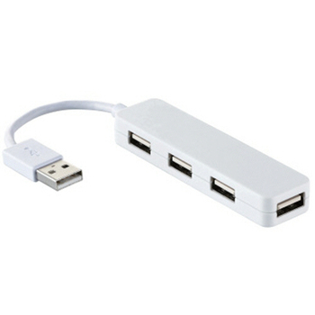 エレコム USB2.0ハブ(コンパクトタイプ) ホワイト U2H-SN4NBWH 1個