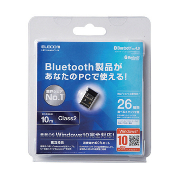 エレコム Bluetooth USBアダプター(Class2) LBT-UAN05C2/N 1個