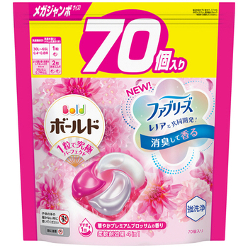 P&G ボールド ジェルボール 4D 華やかプレミアムブロッサムの香り つめかえ用 メガジャンボサイズ 1パック(70個)