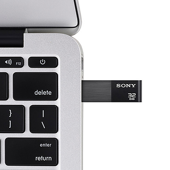 ソニー USBメモリー ポケットビット W3シリーズ 32GB ブラック USM32W3 B 1個