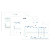 TANOSEE 納品書(請求書付) B6ヨコ型 3枚複写 ノーカーボン 50組 1セット(10冊)