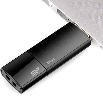 シリコンパワー USB2.0フラッシュメモリ Ultima U05 16GB ブラック SP016GBUF2U05V1K 1個