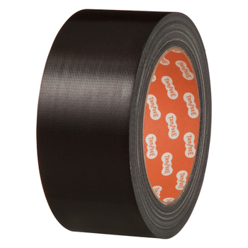 TANOSEE 布テープ(カラー) 50mm×25m 厚み約0.21mm 黒 1セット(30巻)