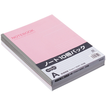 ノートブック セミB5 A罫7mm 30枚 1セット(180冊:10冊×18パック)