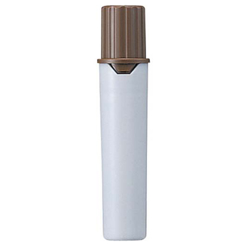 三菱鉛筆 水性マーカー プロッキー詰替えタイプ用インクカートリッジ 太字角芯+細字丸芯 茶 PMR70.21 1本