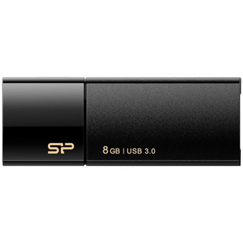 シリコンパワー USB3.0 スライド式フラッシュメモリ 8GB ブラック SP008GBUF3B05V1K 1個