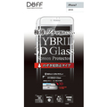 ディーフ Hybrid 3D Glass Screen Protector for iPhone7 のぞき見防止 ホワイト DG-IP7V2FWH 1枚