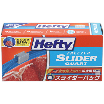 東洋アルミ Hefty スライダーバッグ 冷凍・解凍用 M 1パック(25枚)