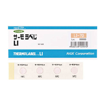 日油技研工業 ニチユ サーモラベル1点表示屋外対応型 不可逆性 70度 LI-70 1箱(40枚)