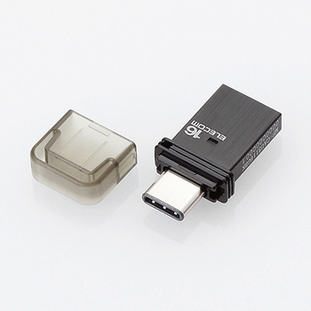 エレコム USB Type-Cメモリ 16GB ブラック MF-CAU3116GBK 1個