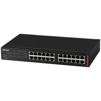 バッファロー レイヤー2 Giga スマートLiteスイッチ 24ポート ブラック BS-GSL2124 1台
