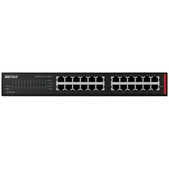 バッファロー レイヤー2 Giga スマートLiteスイッチ 24ポート ブラック BS-GSL2124 1台