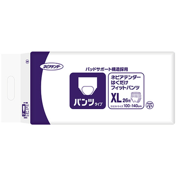 王子ネピア ネピアテンダー はくだけフィットパンツ XL 1セット(104枚:26枚×4パック)