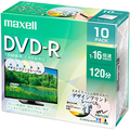 マクセル 録画用DVD-R 120分 1-16倍速 カラーワイドプリンタブル(5色カラーMIX) 5mmスリムケース DRD120PME.10S 1パック(10