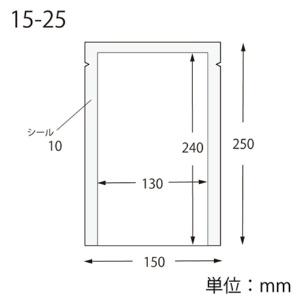 シモジマ HEIKO ナイロンポリ袋 K15-25 #006679808 1セット(3000枚:100枚×30パック)