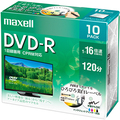 マクセル 録画用DVD-R 120分 1-16倍速 ホワイトワイドプリンタブル 5mmスリムケース DRD120WPE.10S 1パック(10枚)