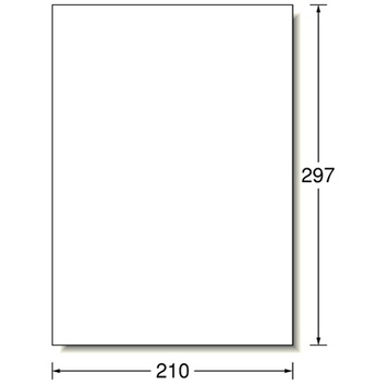 エーワン ラベルシール[インクジェット] 超耐水マット紙・ホワイト A4 ノーカット 62601 1冊(50シート)