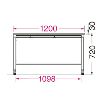 エランサ (N)オフィスデスク 平机 幅1200×奥行600×高さ720mm 本体:ブラック 天板:アッシュブラウン (お客様組立) DL-M126F-BM 1