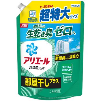 P&G アリエール ジェル 部屋干しプラス つめかえ用 超特大 850g 1個