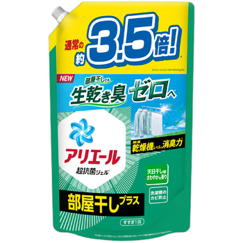 P&G アリエール ジェル 部屋干しプラス つめかえ用 ウルトラジャンボ 1520g 1個