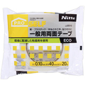ニトムズ 一般用両面テープECO 40mm×20m JJ0010 1巻