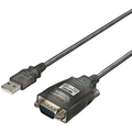 バッファロー USBシリアル変換ケーブル (A)オス-(D-Sub9pin)オス ブラックスケルトン 1m BSUSRC0710BS 1本