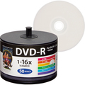 ハイディスク データ用DVD-R 4.7GB 1-16倍速 ホワイトワイドプリンタブル 詰替え用 HDDR47JNP50SB2 1パック(50枚)