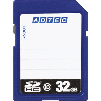 アドテック SDHCメモリカード 32GB Class10 インデックスタイプ AD-SDTH32G/10R 1枚