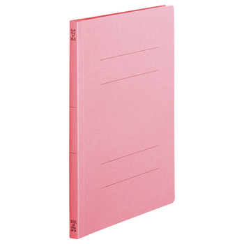 TANOSEE フラットファイル(スタンダードカラー) A4タテ 150枚収容 背幅18mm ピンク 1セット(100冊:10冊×10パック)
