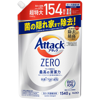 花王 アタックZERO つめかえ用 1540g 1個