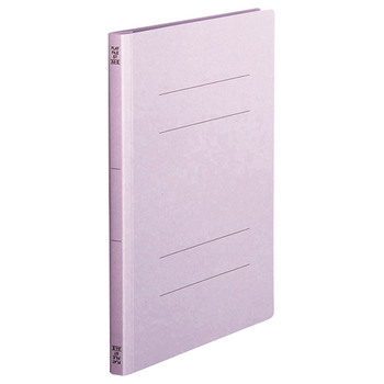 TANOSEE フラットファイル(スタンダードカラー) A4タテ 150枚収容 背幅18mm 紫 1セット(100冊:10冊×10パック)