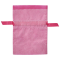 店研創意 ストア・エキスプレス 不織布リボン付きギフトバッグ ピンク 15×22×6cm 1パック(10枚)