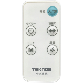 千住 TEKNOS 30cm壁掛けフルリモコン扇風機 ホワイト KI-W282R 1台