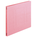 TANOSEE フラットファイル(スタンダードカラー) A4ヨコ 150枚収容 背幅18mm ピンク 1セット(100冊:10冊×10パック)