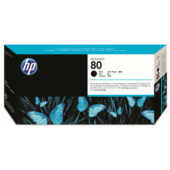 HP HP80 プリントヘッド/クリーナー ブラック C4820A 1個
