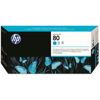 HP HP80 プリントヘッド/クリーナー シアン C4821A 1個